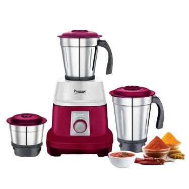 Prestige Orion Mixer Grinder 500 W, 3 Jars, (1500 ml, 1200 ml, 400 ml) (Multicolor)