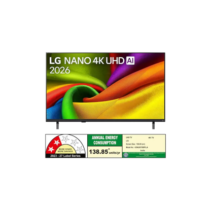 LG NANO 4K UHD AI TV 43NU870BPLA | 4K UHD | α7 AI Processor 4K Gen9 | HDR10 Pro | 60Hz | webOS 26 | AI Smart TV