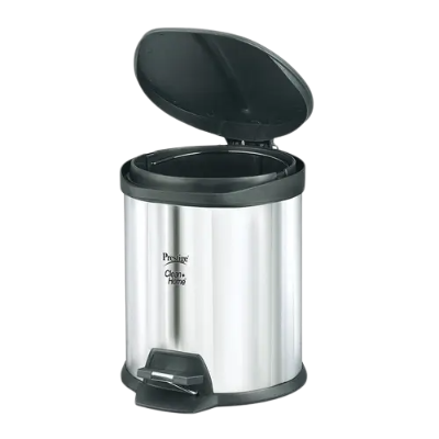 Prestige CleanHome PFBT 05 Flip Bin with Lid, 5L (Silver)