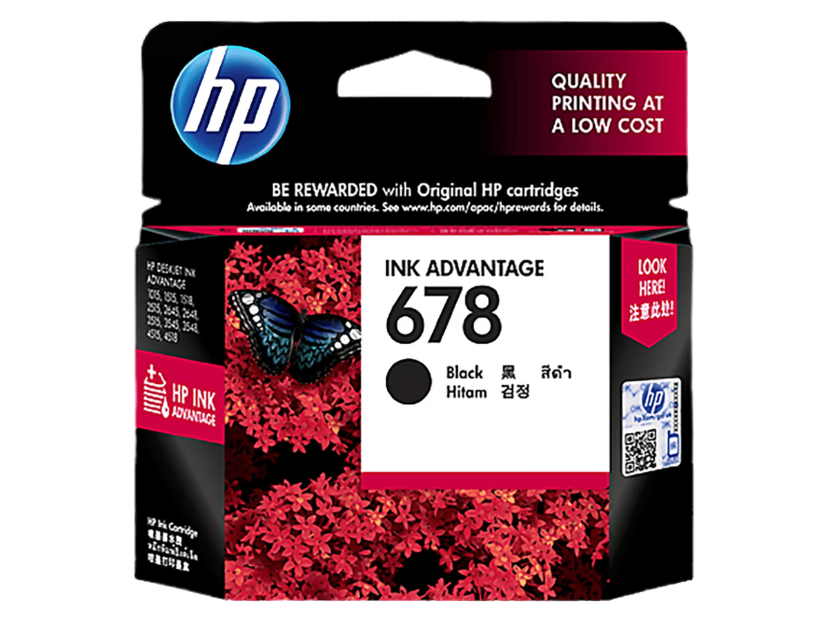 HP 678 Black Original Ink Advantage Cartridge