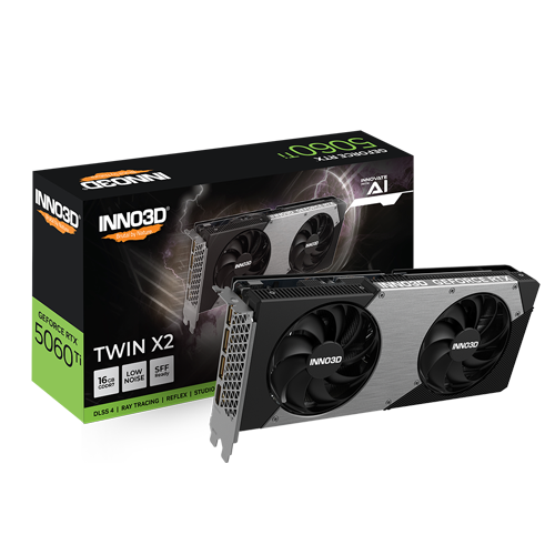 INNO3D RTX 5060 Ti Twin X2 16GB GDDR7 Graphics Card - N506T2-16D7-191073N