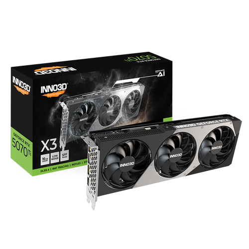 INNO3D RTX 5070 Ti X3 OC White 16GB Graphics Card - N507T3-16D7-176068N