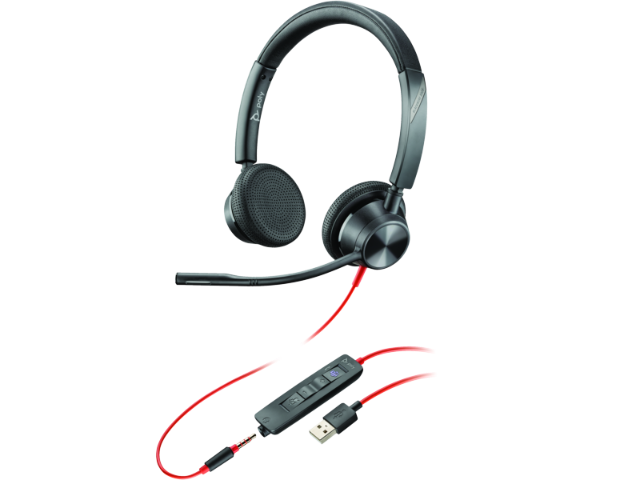 HP Poly Blackwire 3325 Microsoft Teams Certified USB-A Headset