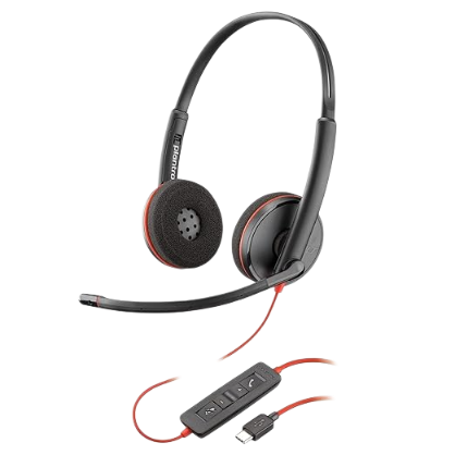HP Poly Blackwire 3220 Stereo USB-A Headset