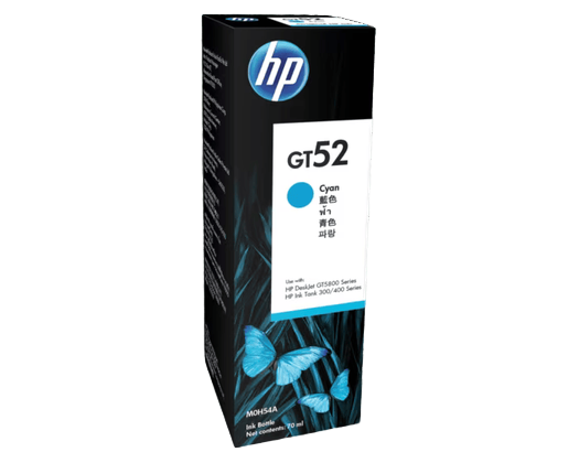 HP GT52 70-ml Cyan Original Ink Bottle