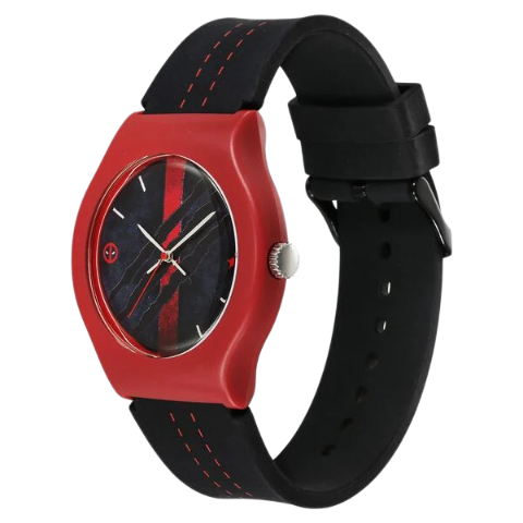 Fastrack Deadpool Wolverine Quartz Analog Dial With Black Silicone Strap Watch For Unisex
