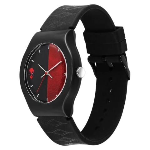 Fastrack Deadpool Wolverine Quartz Analog Dial With Black Silicone Strap Watch For Unisex