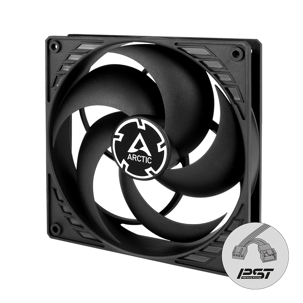 Arctic P14 PWM PST Black Cabinet Fan (Single Pack)