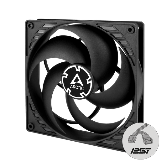 Arctic P14 PWM PST Black Cabinet Fan (Single Pack)