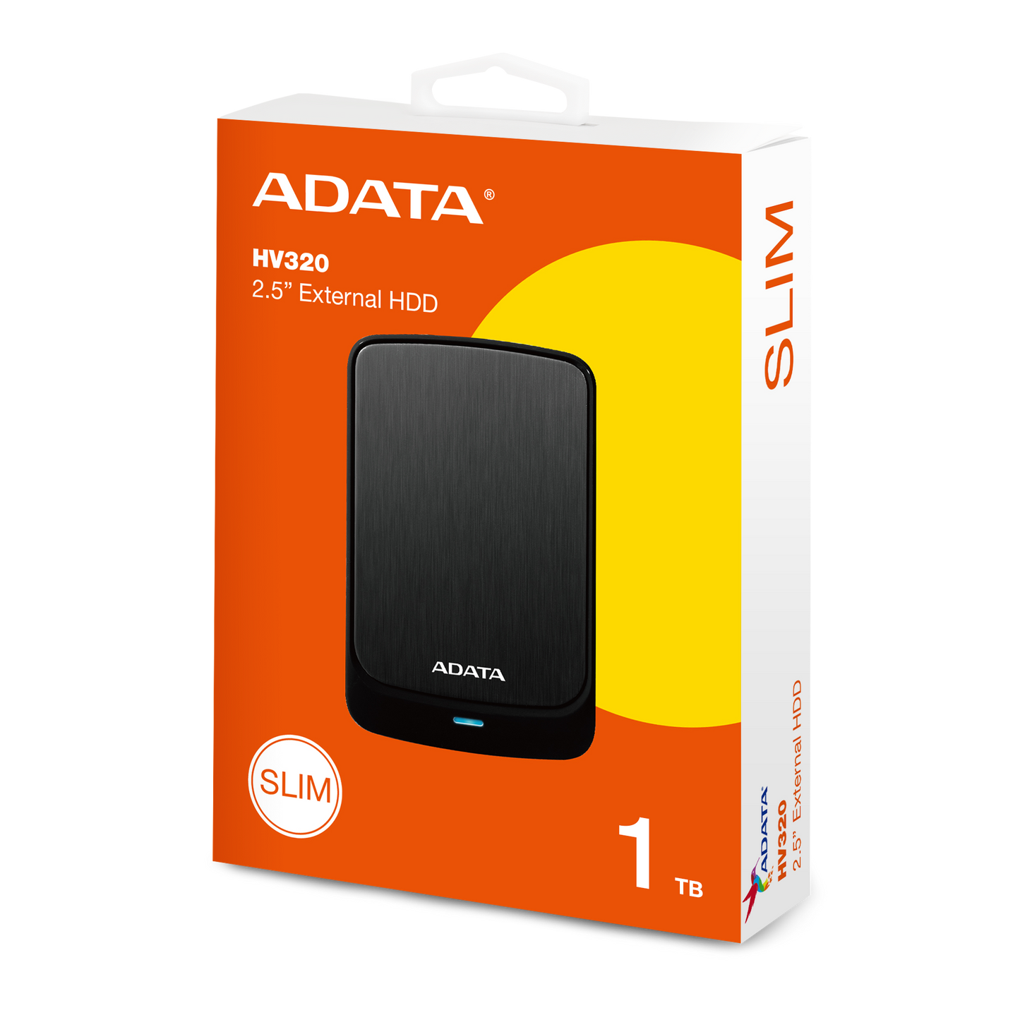 Adata HV320 1TB एक्सटर्नल हार्ड ड्राइव काला - AHV320-1TU31-CBK