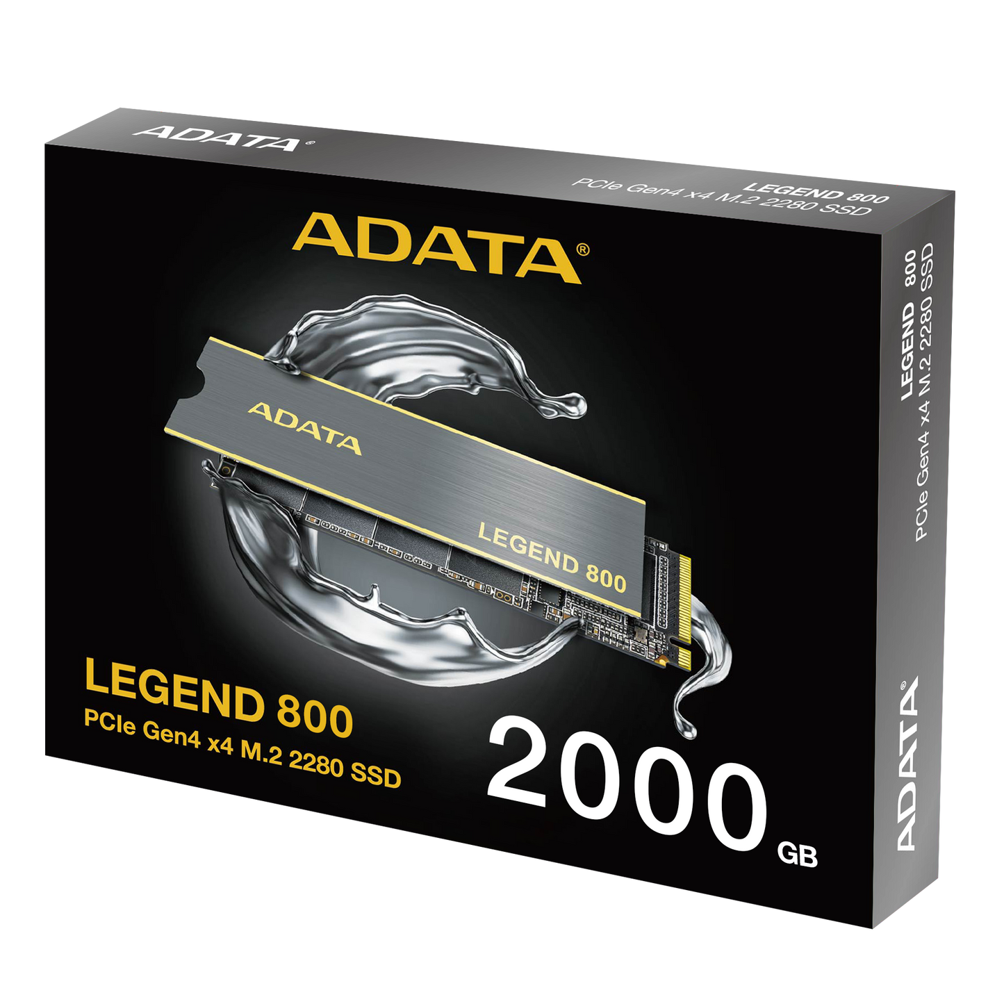 Adata LEGEND 800 2TB PCIe Gen4 x4 M.2 2280 सॉलिड स्टेट ड्राइव - ALEG-800-2000GCS