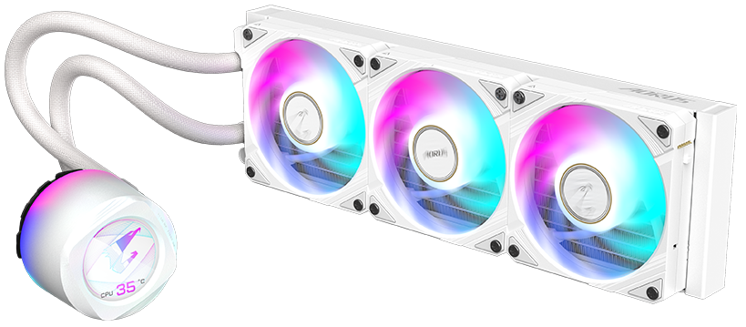 Gigabyte Aorus Waterforce X II 360 ICE ARGB 360mm CPU Liquid Cooler (White)