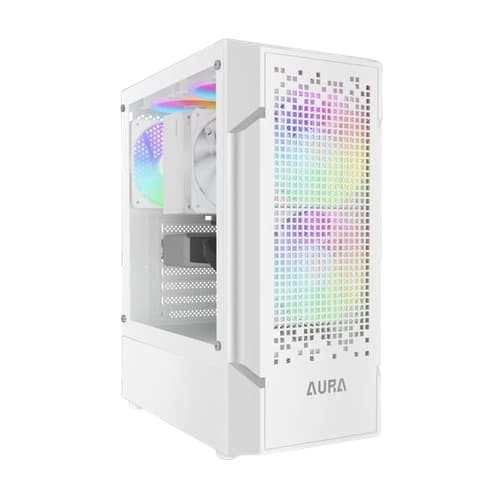 Gamdias Aura GC7 WH ARGB (ATX) Mid Tower Cabinet (White)
