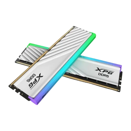 Adata XPG Lancer Blade RGB Series 32GB (16GBx2) DDR5 6000MHz Desktop Ram (White)