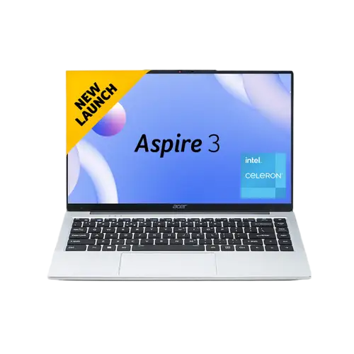 Acer Aspire 3 Intel Core Celeron N4500 Processor Laptop (Windows 11 Home/ 8 GB/ 512 GB SSD) A324-45 with 35.56 cm (14") TN HD Display, Pure Silver