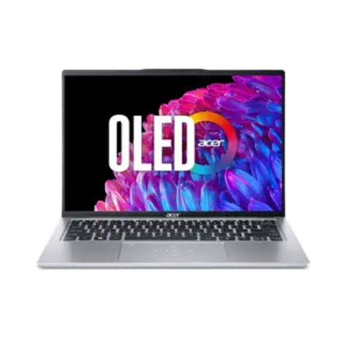 Acer Swift Go 14 OLED Display Thin and Light Premium Laptop Intel Core Ultra 5 Processor 125H (Windows 11 Home/16 GB/ 512 GB SSD/Intel ARC Graphics/Microsoft Office) SFG14-73 with 35.56 cm (14"), Pure Silver