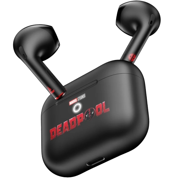 boAt Airdopes Alpha Deadpool Edition Wireless Earbuds with boAt Signature Sound, 35 Hours Playback