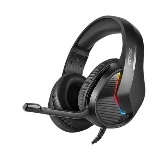 Ant Esports H1100 Pro RGB Gaming Headset | 50mm Drivers | 7.1 Surround Sound | Noise-Cancelling Mic | RGB Lighting | USB + 3.5mm