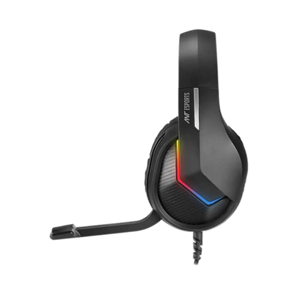 Ant Esports H1100 Pro RGB Gaming Headset | 50mm Drivers | 7.1 Surround Sound | Noise-Cancelling Mic | RGB Lighting | USB + 3.5mm