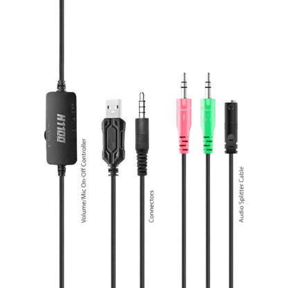 Ant Esports H1100 Pro RGB Gaming Headset | 50mm Drivers | 7.1 Surround Sound | Noise-Cancelling Mic | RGB Lighting | USB + 3.5mm