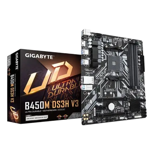 Gigabyte B450M DS3H V3 DDR4 M-ATX Motherboard