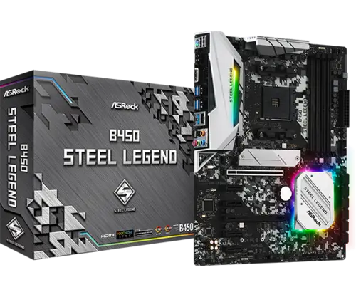 ASRock B450 Steel Legend AM4 Socket DDR4 AMD Motherboard