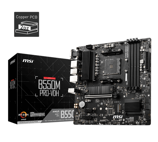 MSI B550M PRO-VDH AMD Motherboard