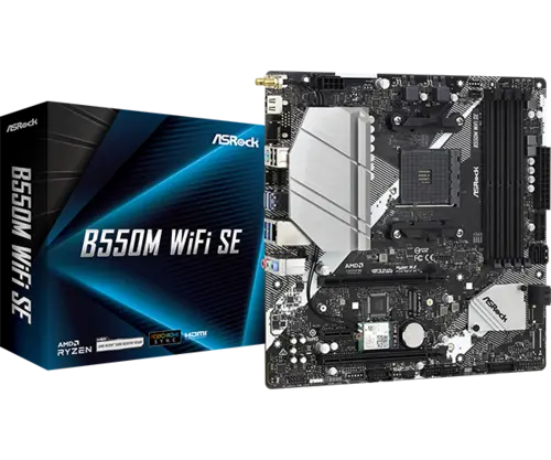 ASRock B550M WiFi SE AM4 Socket DDR4 AMD Motherboard