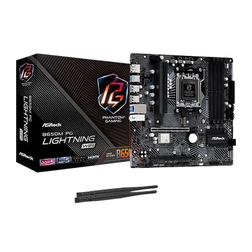 ASRock B650M PG Lightning WiFi DDR5 M-ATX Motherboard