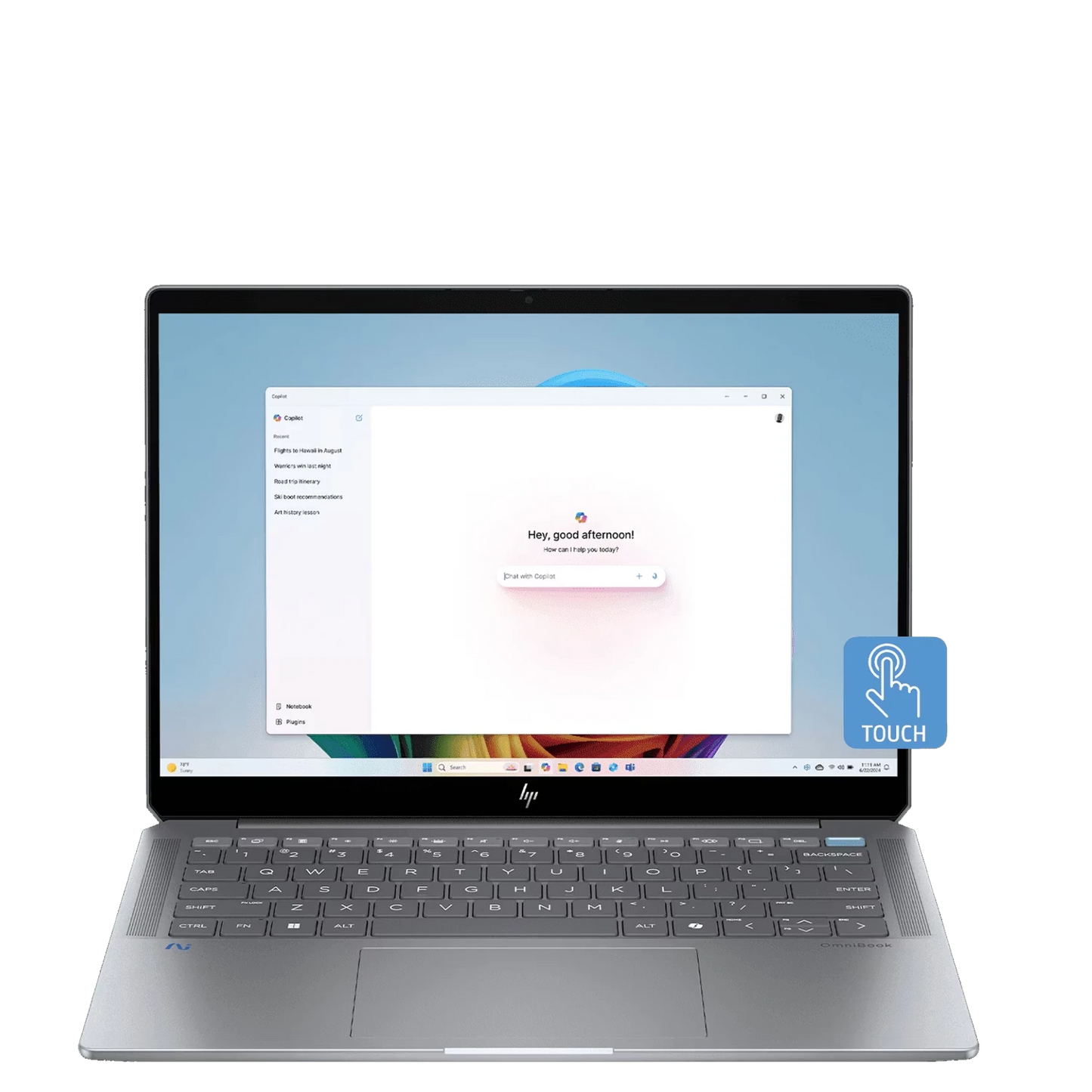 HP OmniBook Ultra 14-fd0009AU Next Gen AI Laptop, Silver AMD Ryzen AI 9 HX 375 32GB 1TB AMD Radeon 890M Windows11 MSO