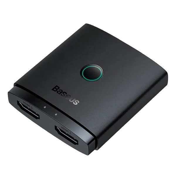 Baseus AirJoy Series 2-in-1 Bidirectional HDMI Switch with 1m Cable Cluster Black- B01331105111-01
