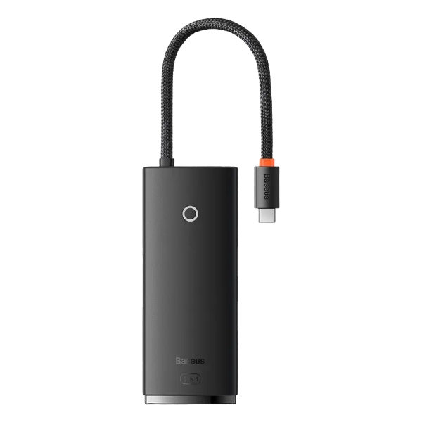 Baseus Lite Series 5-Port Type-C HUB Docking Station (Type-C to HDMI+USB3.0*3+PD) Black- WKQX080201