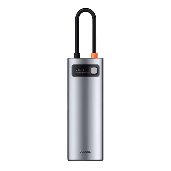 Baseus Metal Gleam Series 7-Port HUB Space Grey- B00030708811-00