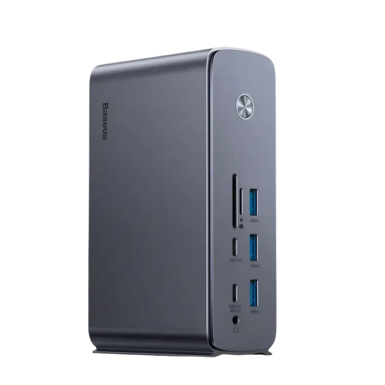 Baseus UnionJoy 17-Port Triple-Display Docking Station Space Grey - B00532304811-00