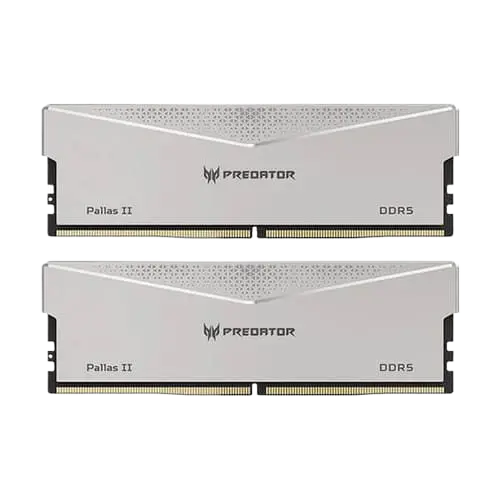 Acer Predator Pallas II Silver 32GB (16GBx2) 6000MHz CL30 DDR5 RAM