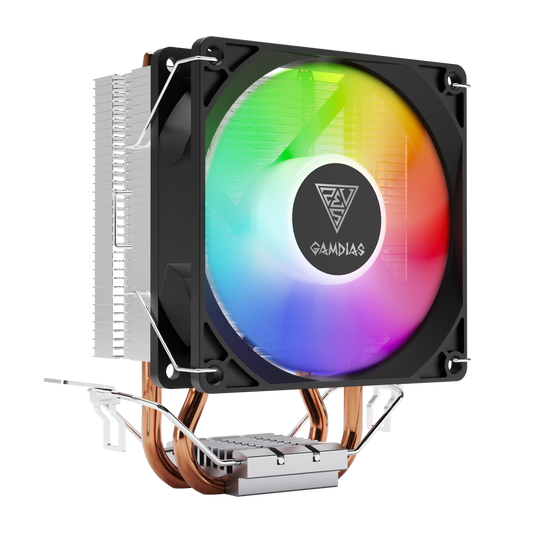 Gamdias Boreas E1-210 Lite Rainbow Lighting 92mm CPU Air Cooler