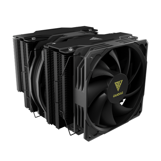 Gamdias Boreas P1-720 120mm Dual Tower CPU Air Cooler (Black)