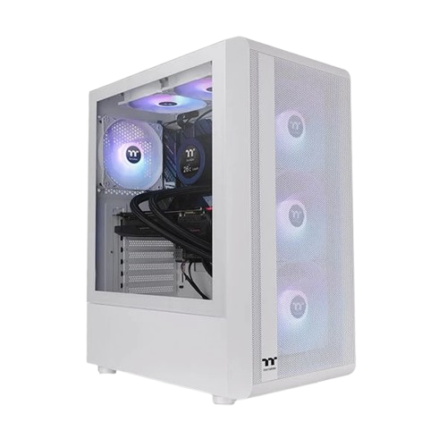 Thermaltake S200 TG ARGB Snow (ATX) Mid Tower Cabinet (White)