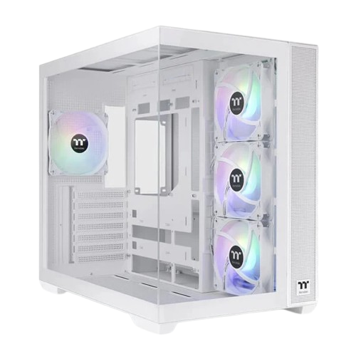 Thermaltake View 380 TG ARGB Snow (ATX) Mid Tower Cabinet (White)