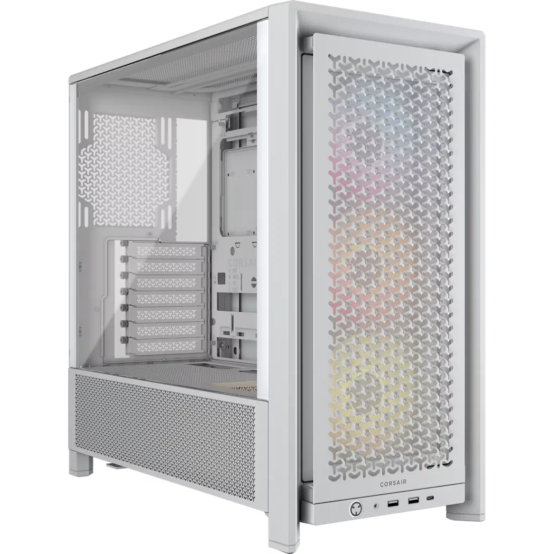 Corsair FRAME 4000D RS ARGB Modular Mid-Tower PC Case - White
