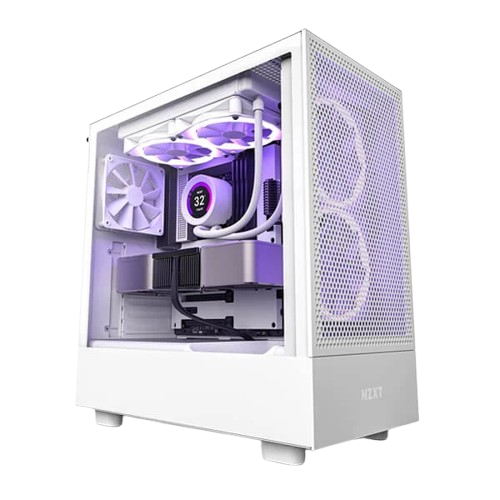 Nzxt H5 Flow (E-ATX) Mid Tower Cabinet (White)