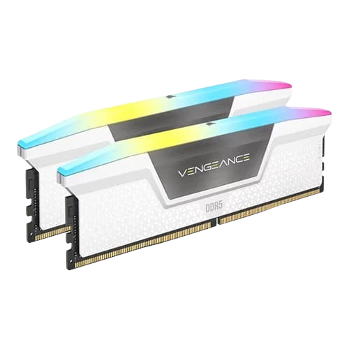 Corsair Vengeance RGB 32GB (16GBx2) 6000MHz CL30 DDR5 White RAM