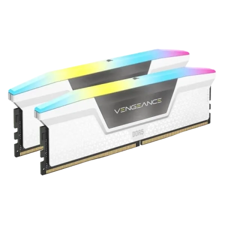 Corsair Vengeance RGB 32GB (16GBx2) DDR5 6000MHz Ram (White)