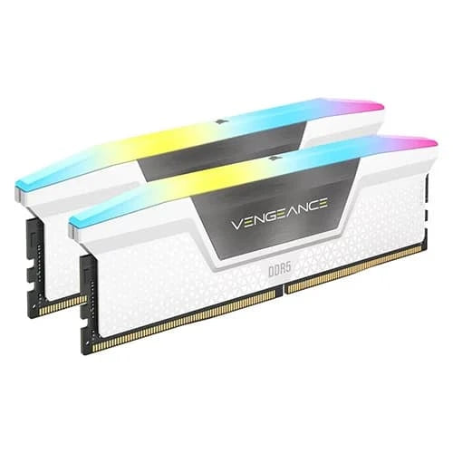 Corsair Vengeance RGB White 64GB (32GB x 2) 6000MHz DDR5 RAM