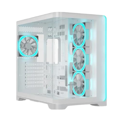 Ant Esports Crystal ARC ARGB White ATX Mid Tower Case