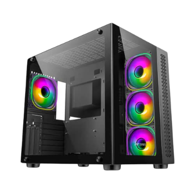 Ant Esports Crystal ARGB E-ATX Mid Tower Case