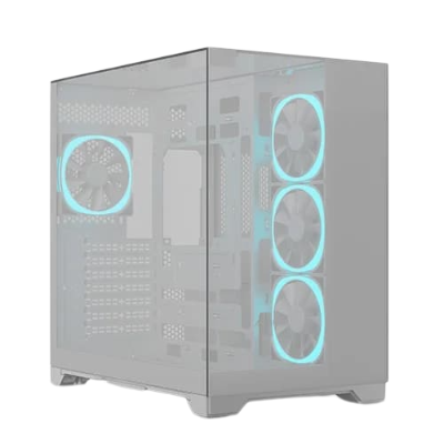 Ant Esports Crystal Mirror White ATX Mid Tower Case