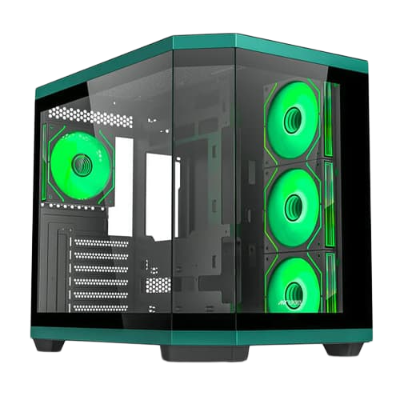 Ant Esports Crystal X11 ARGB (ATX) Mid Tower Cabinet (Green)