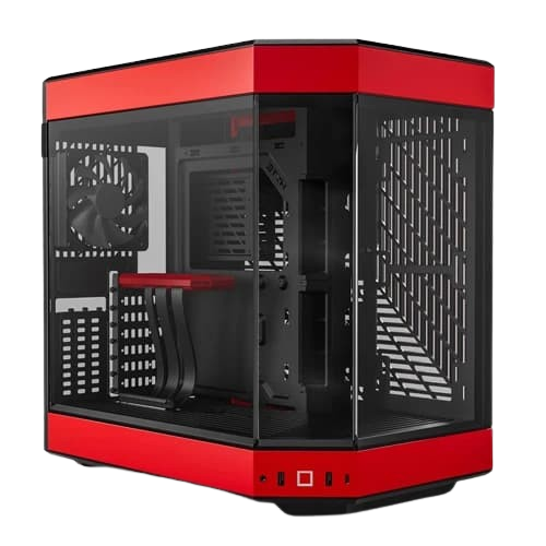 HYTE Y60 E-ATX Mid Tower Red and Black Case