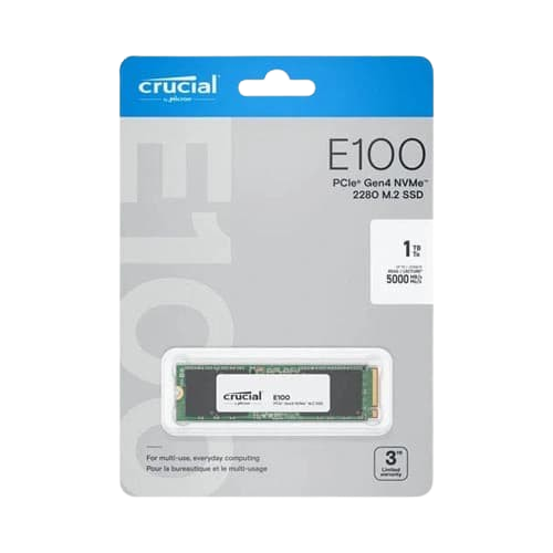 Crucial E100 1TB NVMe Gen4 SSD - CT1000E100SSD8
